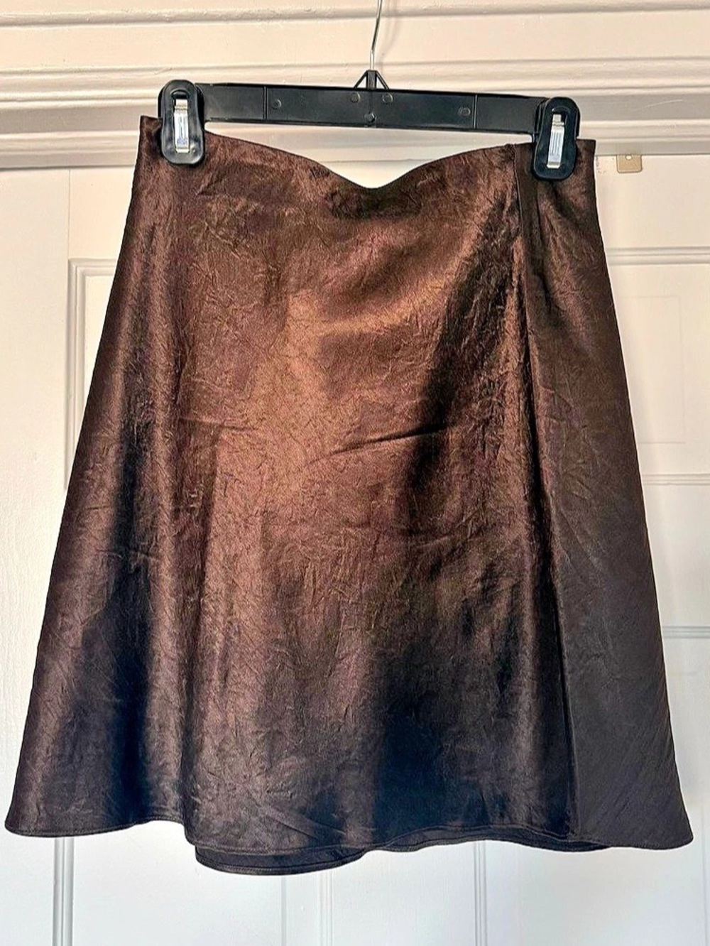Aritzia BABATON Slip Satin Mini Skirt - Brown
